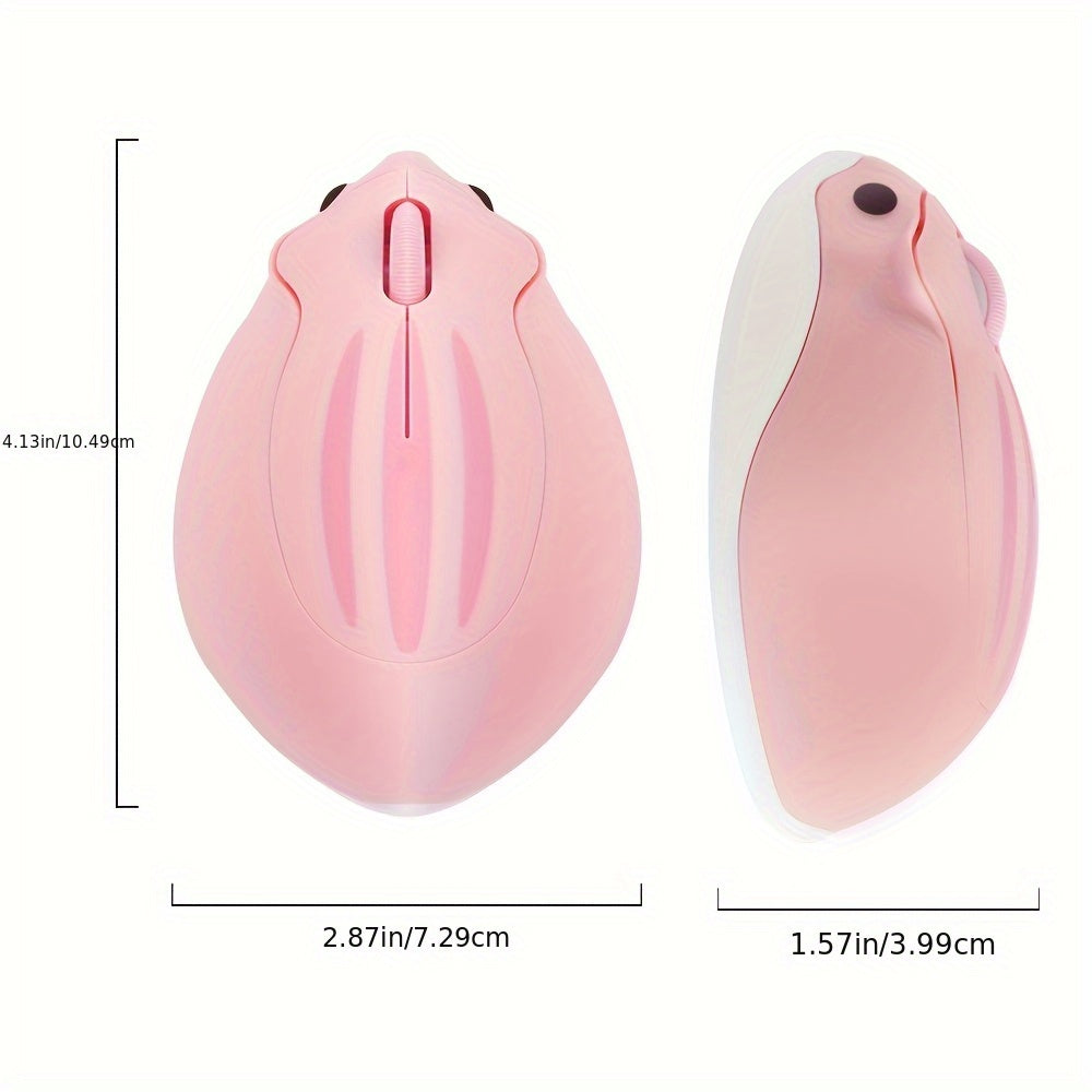 2.4GHz Wireless Mouse Cute Hamster Shape Less Noice Portable Mobile Optical