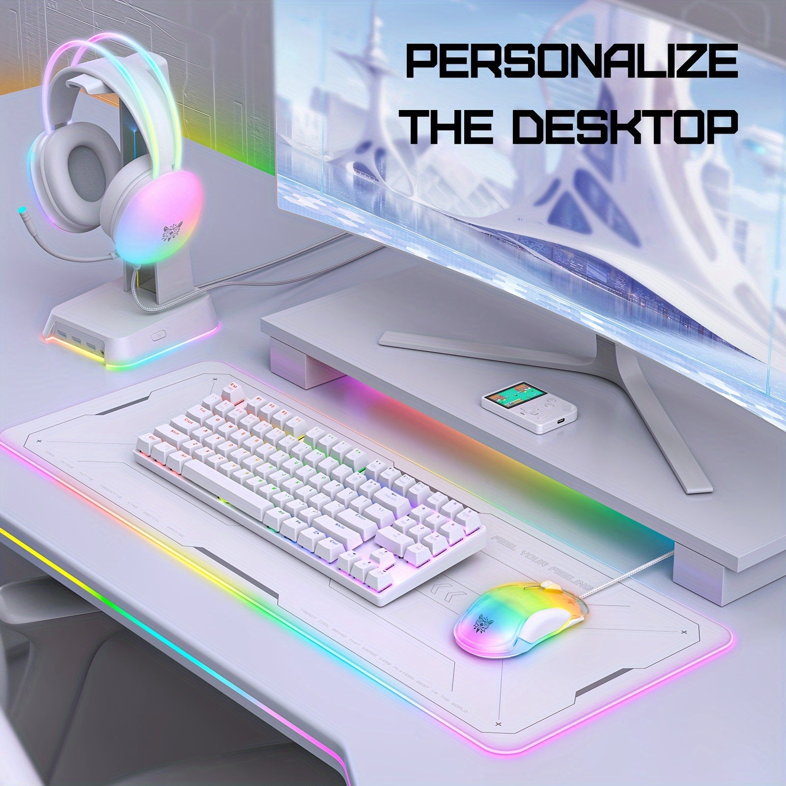 ONIKUMA wired Gaming Mouse Backlit USB Optical Technology Compatible with Windows\u002FXP\u002FX-box\u002FPS4\u002FMac\u002FAir\u002FHP\u002FAcer\u002Fwired + white