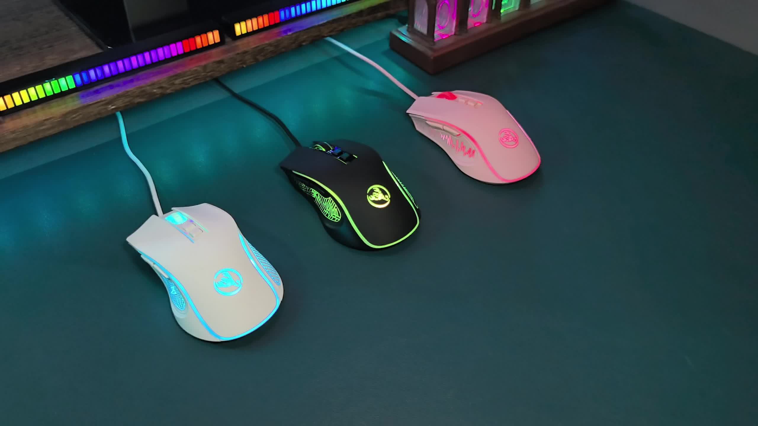Wired Gaming Mouse with LED Lighting & Braided Cable (for extended service life). Its proper curved grooves fit the hand shape, keeping you comfortable even during long gaming sessions, and it is compatible with PCs, laptops and desktop computers.