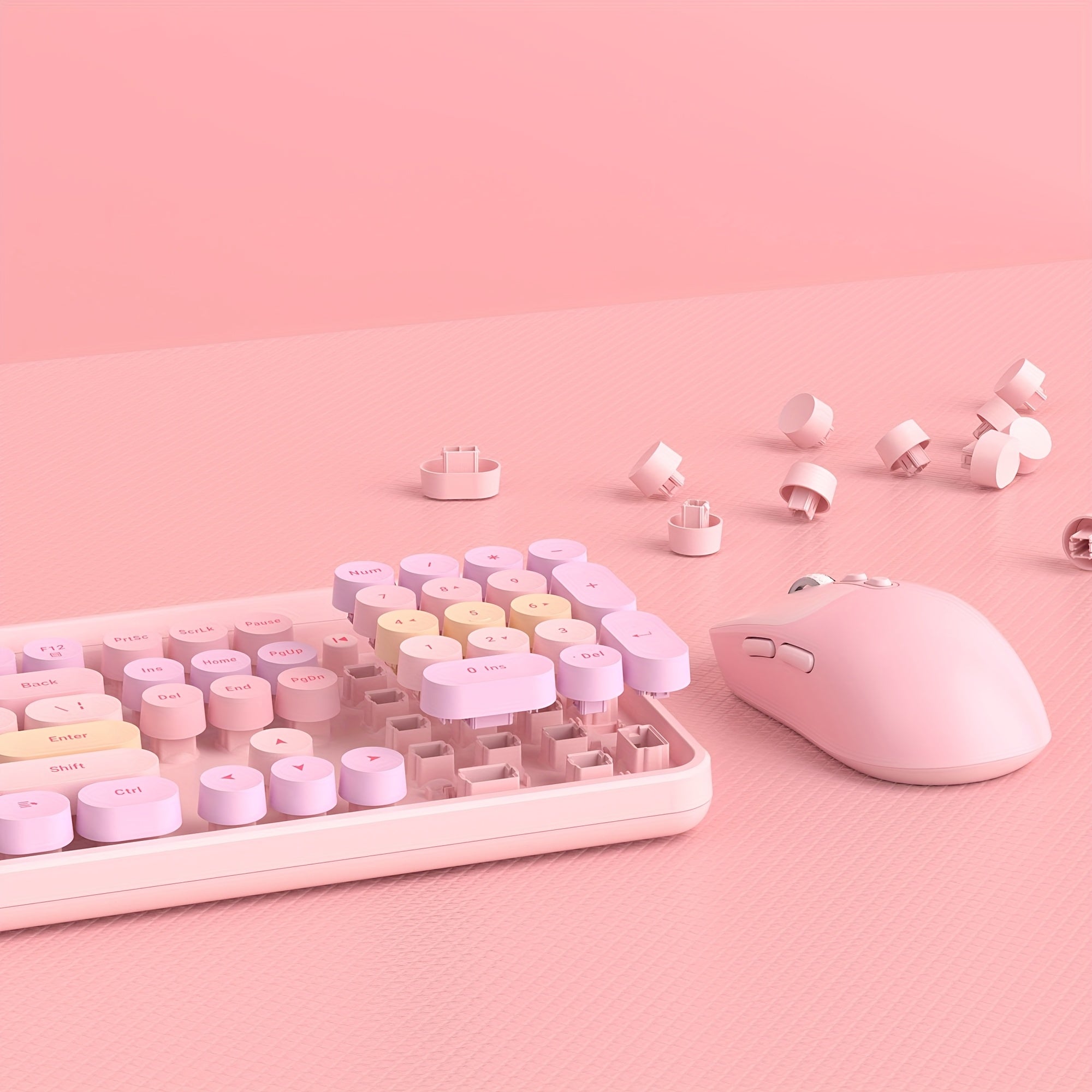 MageGee V920 Wireless Keyboard & Mouse Combo - 2.4GHz Ultra-Silent Typewriter Style