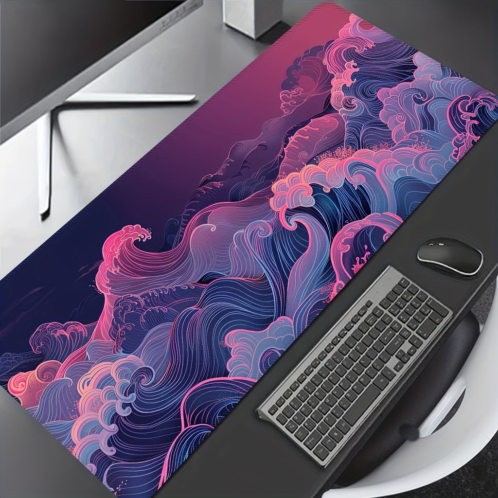 Vibrant Sunset Wave Mouse Pad Vibrant Sunset Wave Extra Large Gaming Mouse Pad