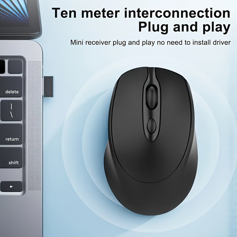 Wireless Silent Mouse Wireless Silent Mouse | Ambidextrous Dual-Mode Ergonomic Type-C Rechargeable for Office