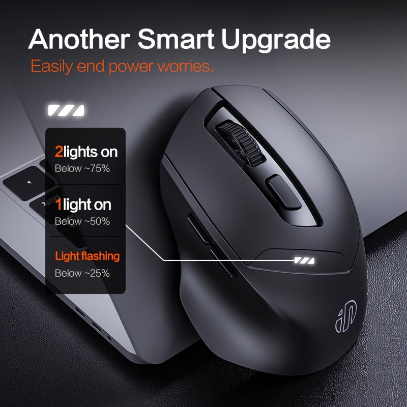 INPHIC DR01 wireless BT mouse ergonomic office light sound suitable for laptops