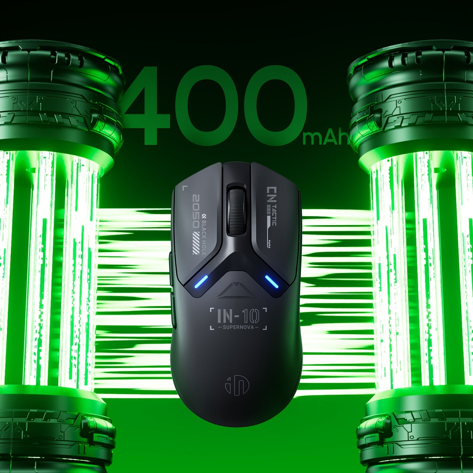 INPHIC IN10P Triple Mode Wireless Gaming Mouse with 3395 Sensor, 8K Polling Rate