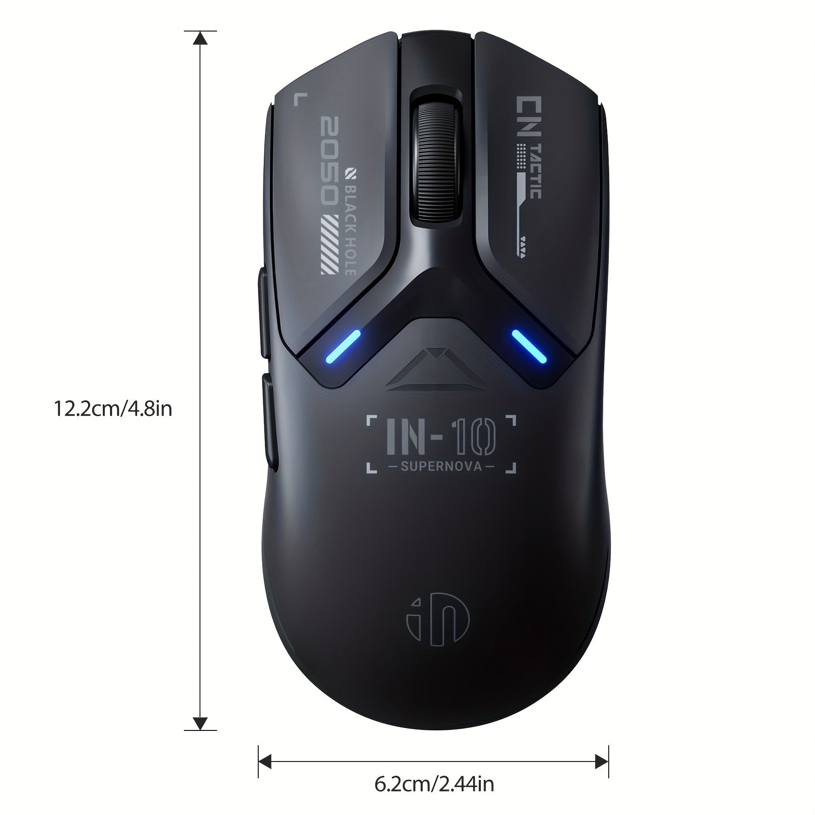 INPHIC IN10P Triple Mode Wireless Gaming Mouse with 3395 Sensor, 8K Polling Rate