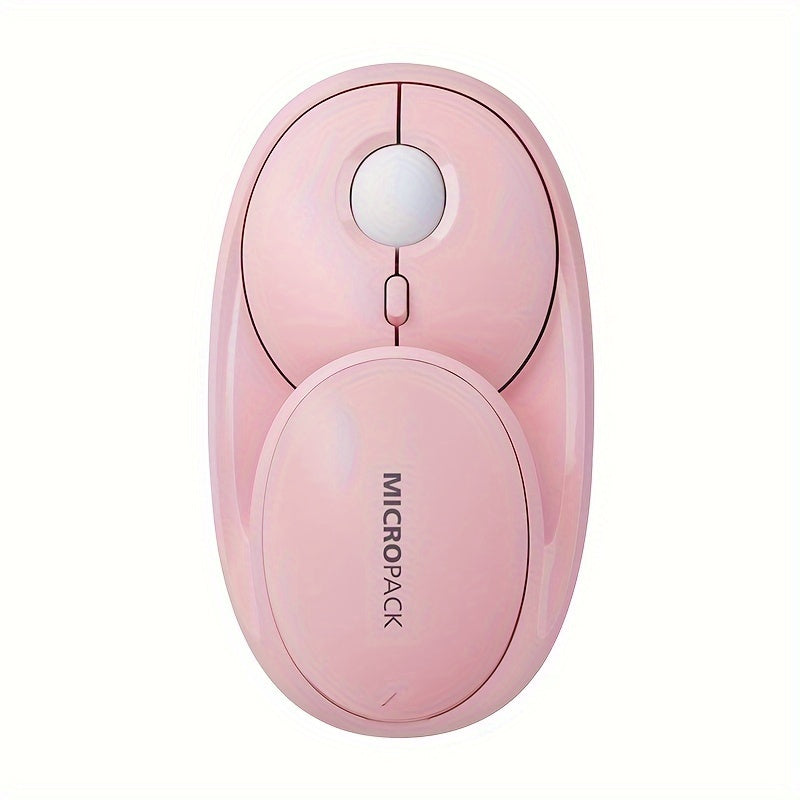 Rechargeable Wireless Mouse 2.4G\u002FBT Dual Mode, 2.4GHz Portable Cordless Mice PC, Laptop