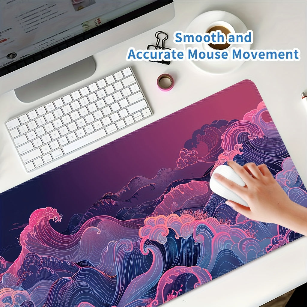 Vibrant Sunset Wave Mouse Pad Vibrant Sunset Wave Extra Large Gaming Mouse Pad