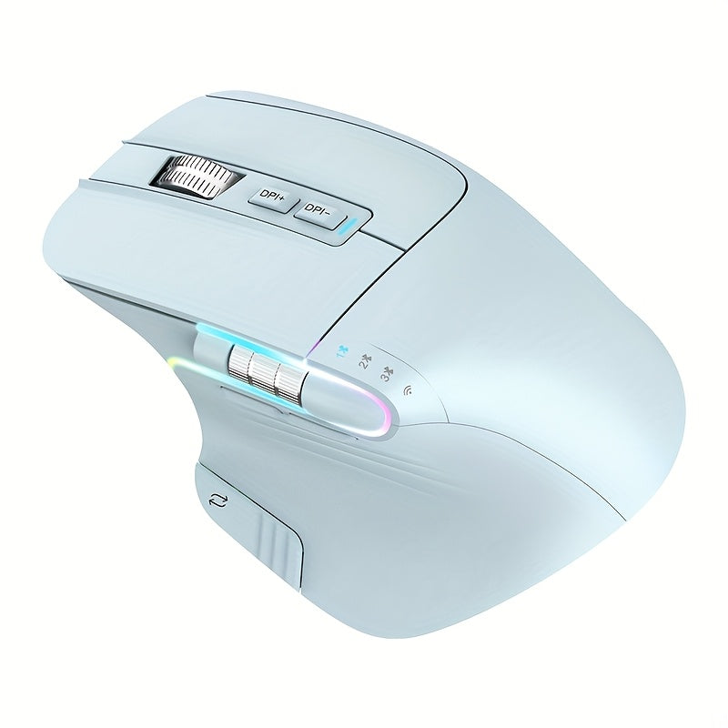 Wireless Wireless Mouse, 2.4GHz, Type-C Wired Three Mode Connection, Artificial Vertical Mouse