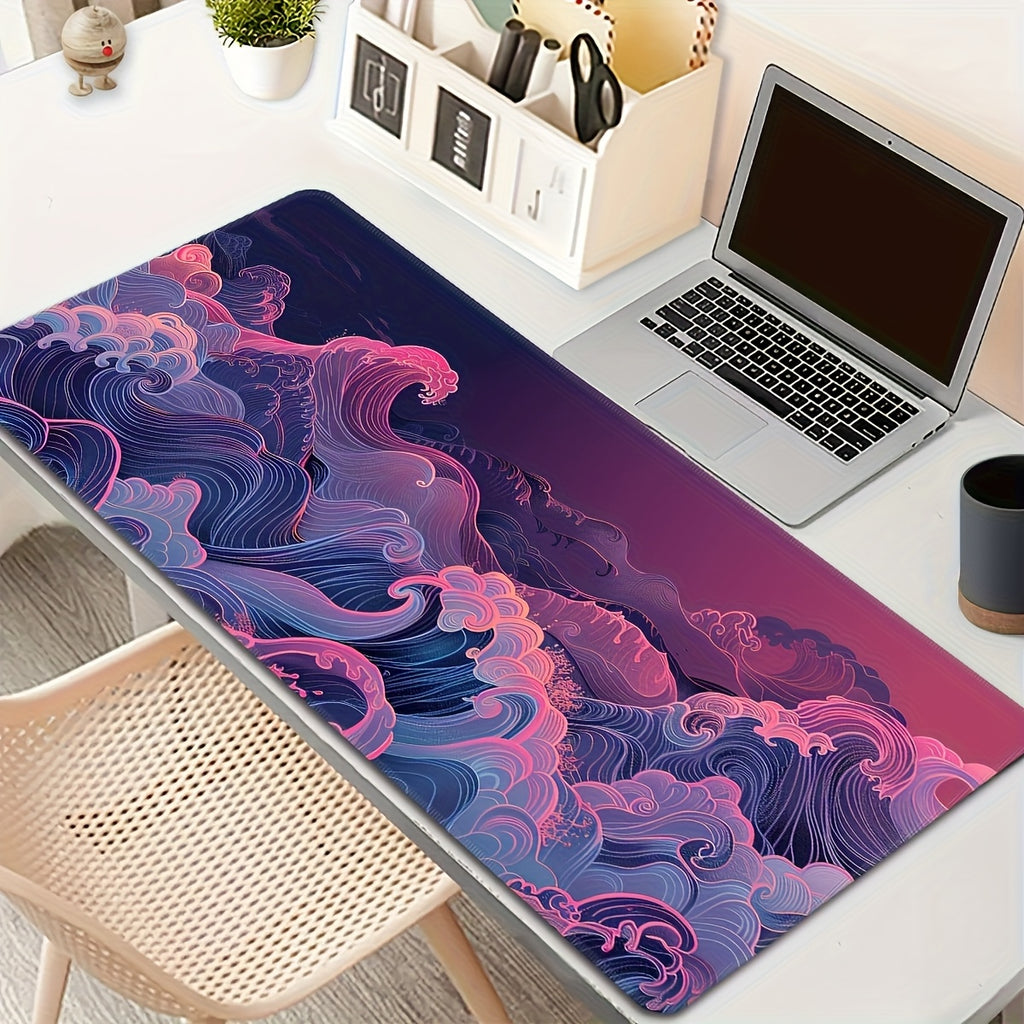 Vibrant Sunset Wave Mouse Pad Vibrant Sunset Wave Extra Large Gaming Mouse Pad