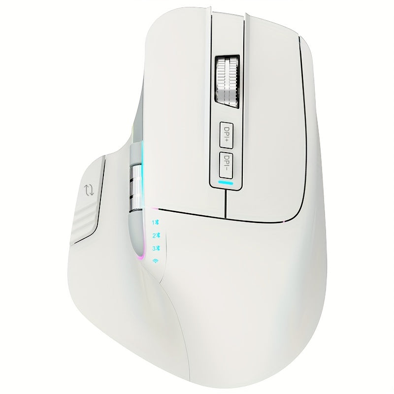 Wireless Wireless Mouse, 2.4GHz, Type-C Wired Three Mode Connection, Artificial Vertical Mouse