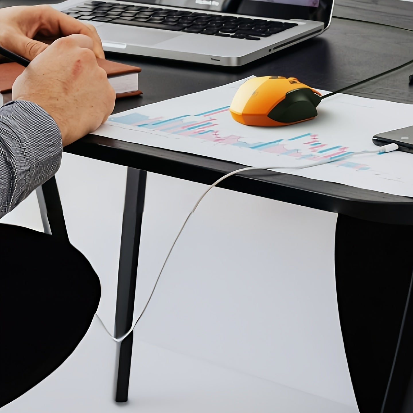 Gaming Mouse 6-Button Wired Mouse | Ergonomic Design, 1.5M USB Cable, LED Breathing Lights, Right-Handed for Gaming & Work