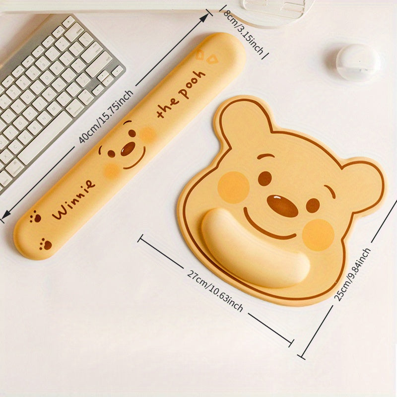1\u002F2 Disney Winnie the Pooh Wrist Rest Mouse Pad