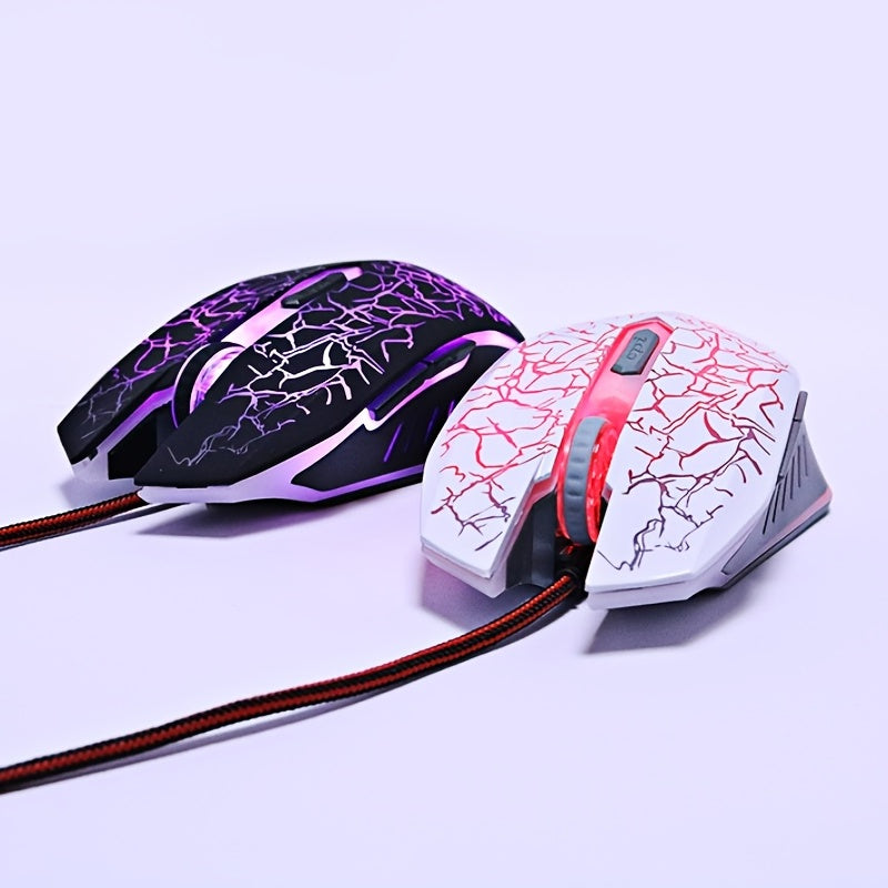 Colorful LED Computer 6KEY Gaming Mouse Professional Ultra-precise For Dota 2 LOL Gamer Mouse Ergonomic 2400 DPI USB Wired Mouse