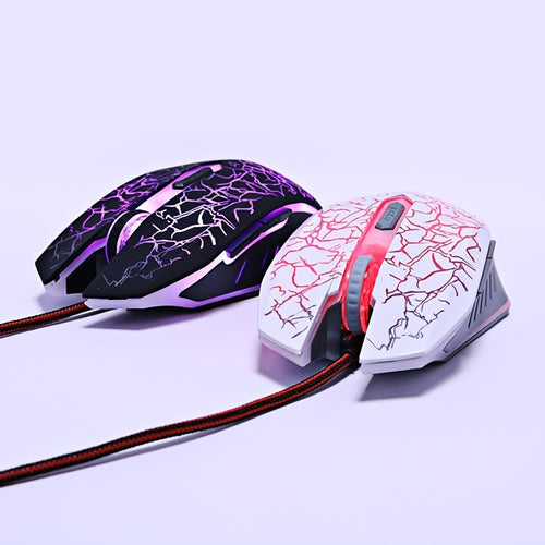 Colorful LED Computer 6KEY Gaming Mouse Professional Ultra-precise For Dota 2 LOL Gamer Mouse Ergonomic 2400 DPI USB Wired Mouse