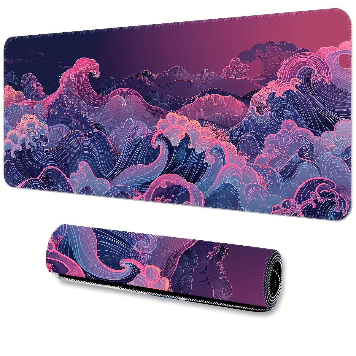 Vibrant Sunset Wave Mouse Pad Vibrant Sunset Wave Extra Large Gaming Mouse Pad