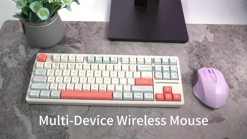 Ergonomic Wireless Mouse Ergonomic Wireless Mouse | Purple Multi-Device 3-Mode