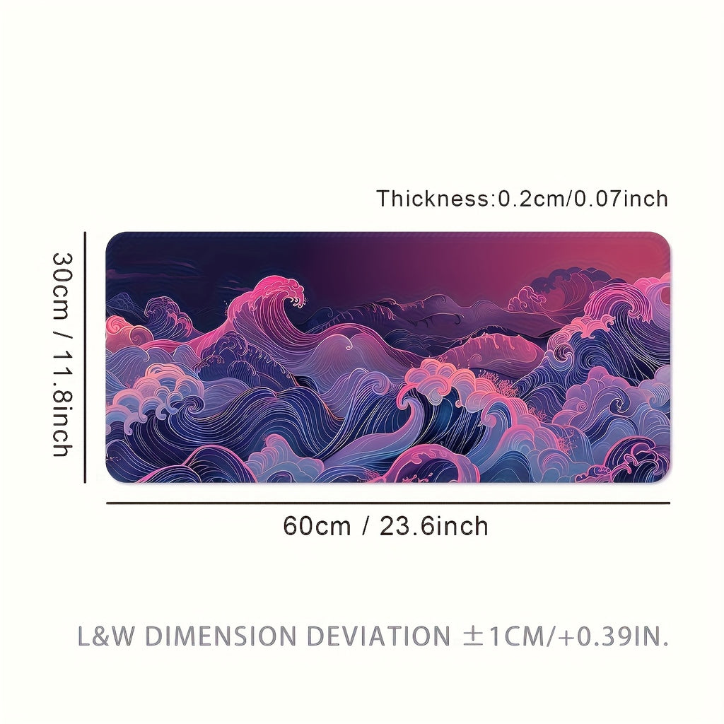 Vibrant Sunset Wave Mouse Pad Vibrant Sunset Wave Extra Large Gaming Mouse Pad