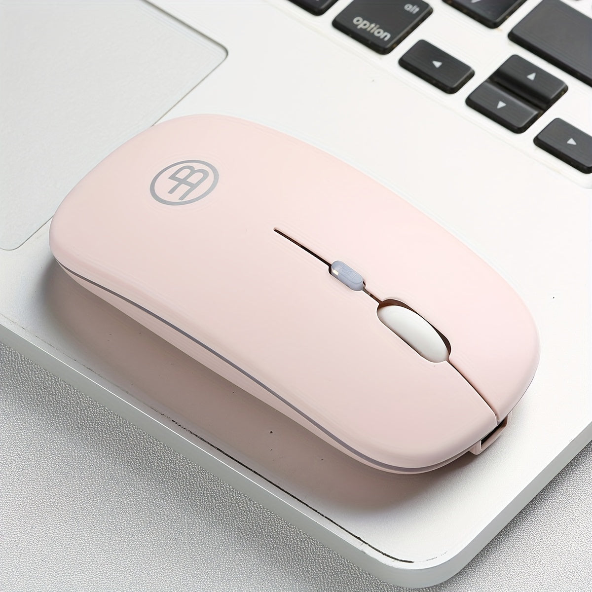 USB C Rechargeable Silent Wireless Mouse, RGB Light Emitting BT+2.4Ghz Dual Mode Wireless Mouse for Laptop Tablet Phone