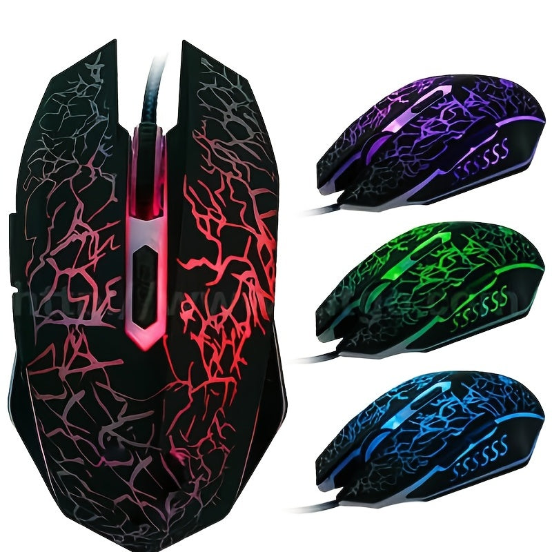 Colorful LED Computer 6KEY Gaming Mouse Professional Ultra-precise For Dota 2 LOL Gamer Mouse Ergonomic 2400 DPI USB Wired Mouse