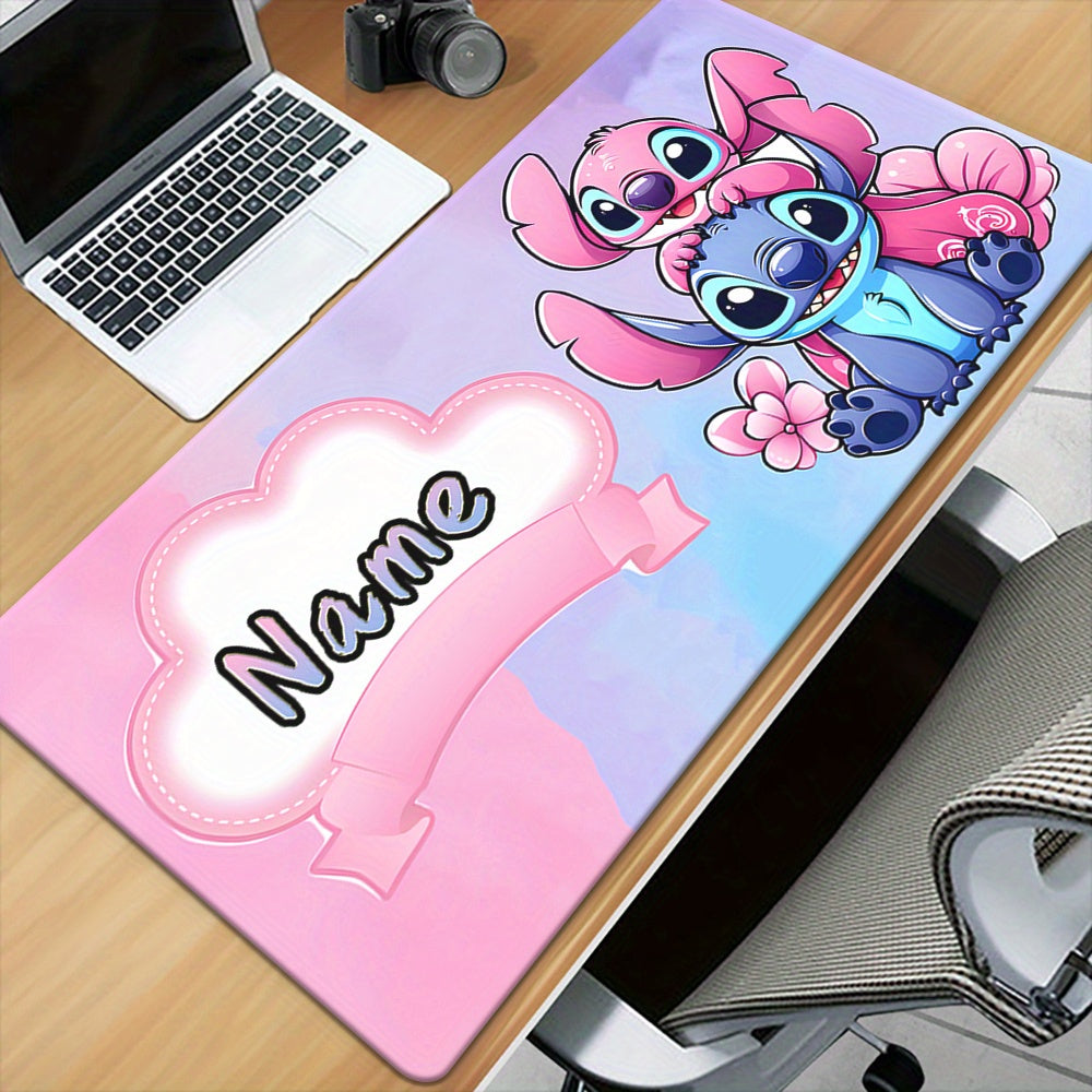 Custom Disney Lilo & Stitch Name Mouse Pad - XXL Non-Slip Rubber Base