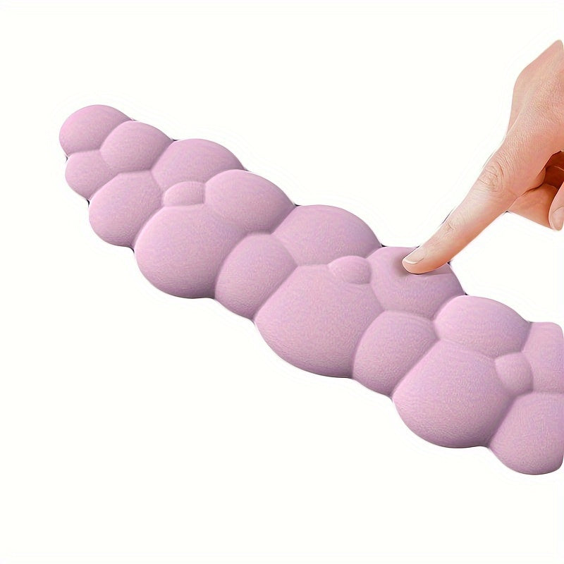 2pcs Cloud Wrist Rest Mouse Pad Keyboard Mat, Memory Foam Wrist Rest Computer Keyboard Mat Non-Slip