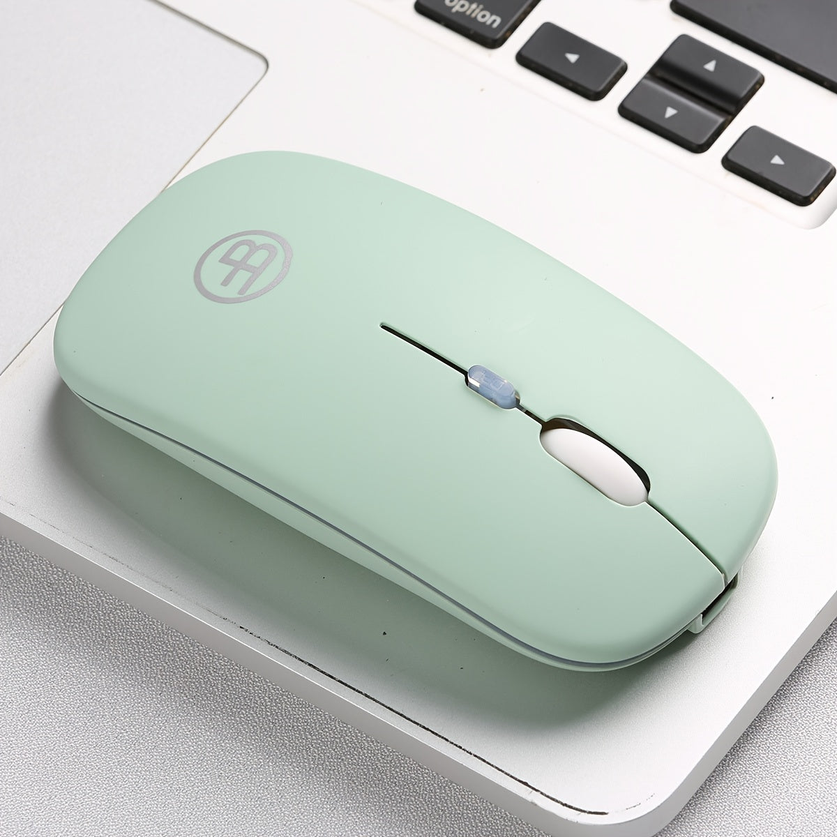 USB C Rechargeable Silent Wireless Mouse, RGB Light Emitting BT+2.4Ghz Dual Mode Wireless Mouse for Laptop Tablet Phone