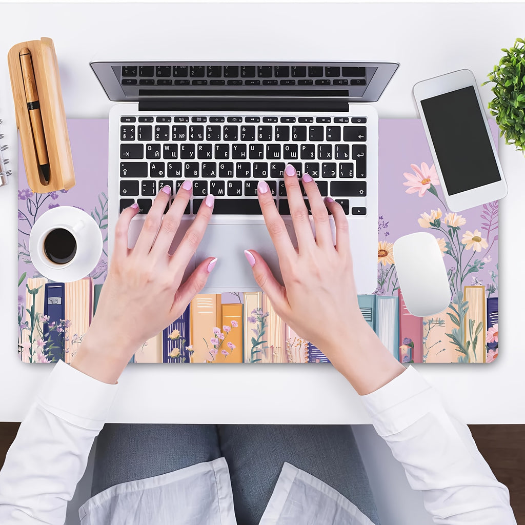 1pc Purple Bookish Lavender Large Mouse Pad