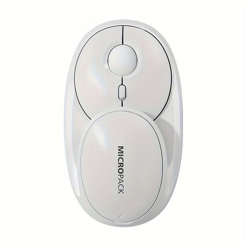 Rechargeable Wireless Mouse 2.4G\u002FBT Dual Mode, 2.4GHz Portable Cordless Mice PC, Laptop