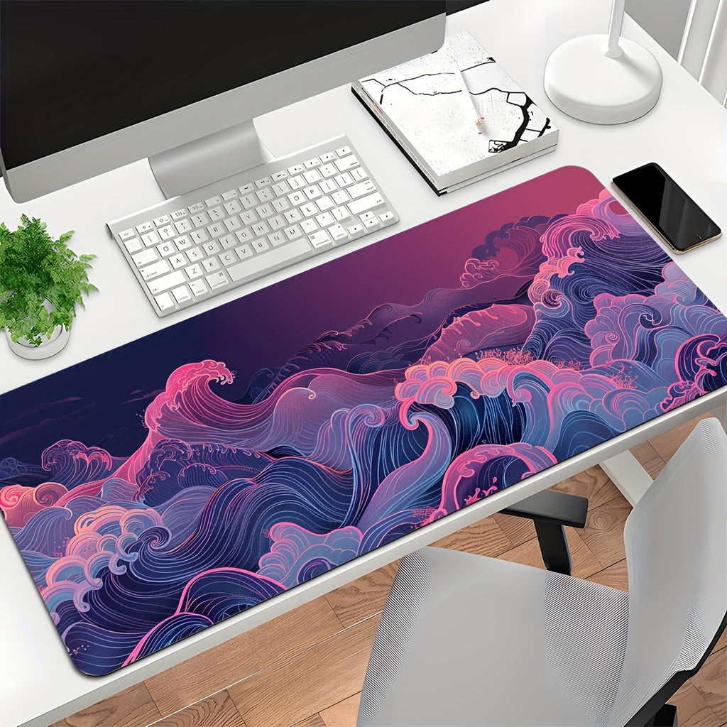 Vibrant Sunset Wave Mouse Pad Vibrant Sunset Wave Extra Large Gaming Mouse Pad