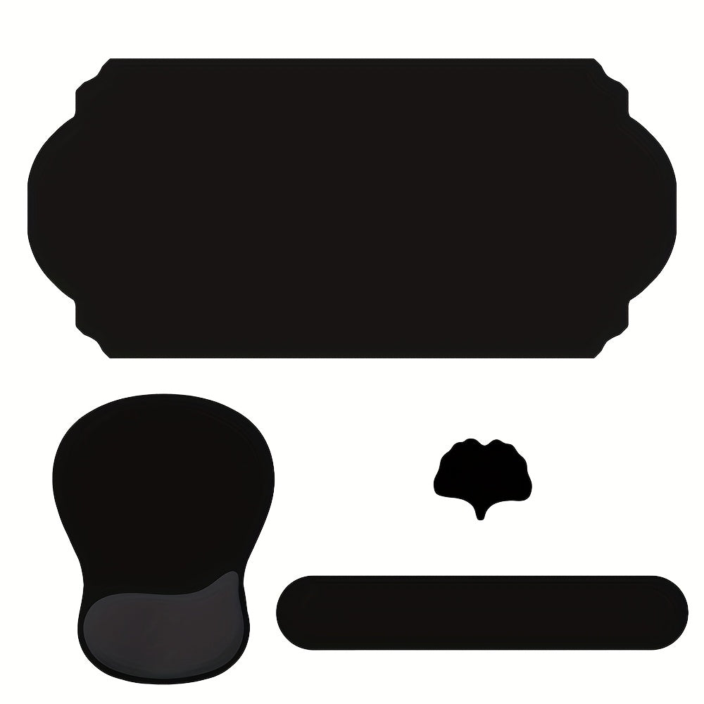 ISETTA 4-in-1 Large Ergonomic Mouse Pad with Keyboard Wrist Rest