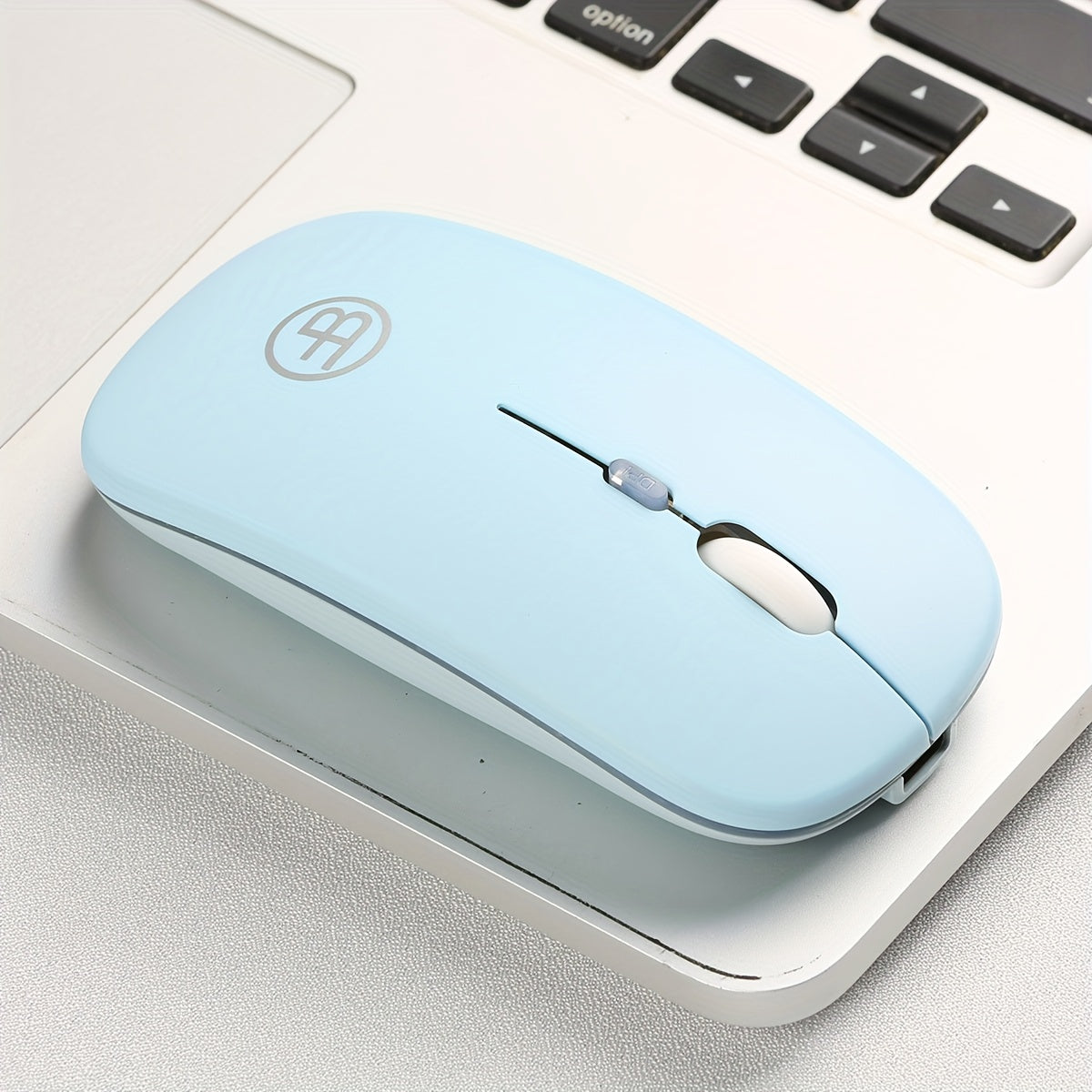 USB C Rechargeable Silent Wireless Mouse, RGB Light Emitting BT+2.4Ghz Dual Mode Wireless Mouse for Laptop Tablet Phone