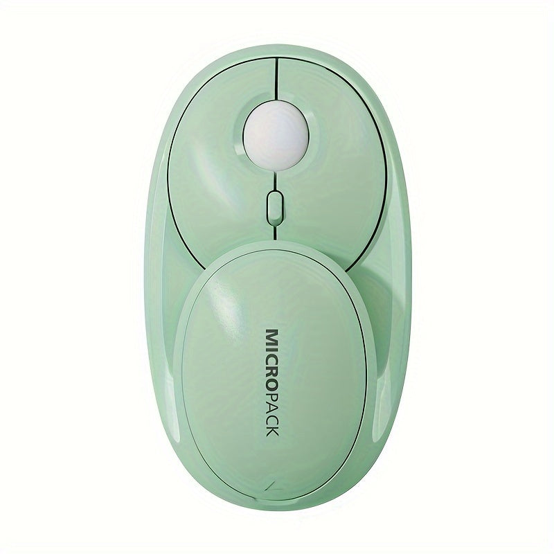 Rechargeable Wireless Mouse 2.4G\u002FBT Dual Mode, 2.4GHz Portable Cordless Mice PC, Laptop